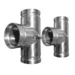 TEE RANURADA EN ACERO INOXIDABLE 304